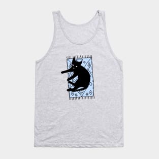 Cat on the rug Tank Top